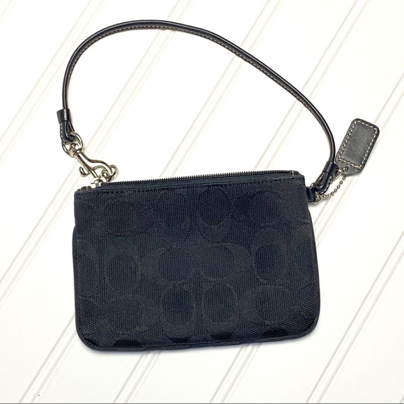 COACH | Black Monogram Wristlet-New - Picture 5 of 7